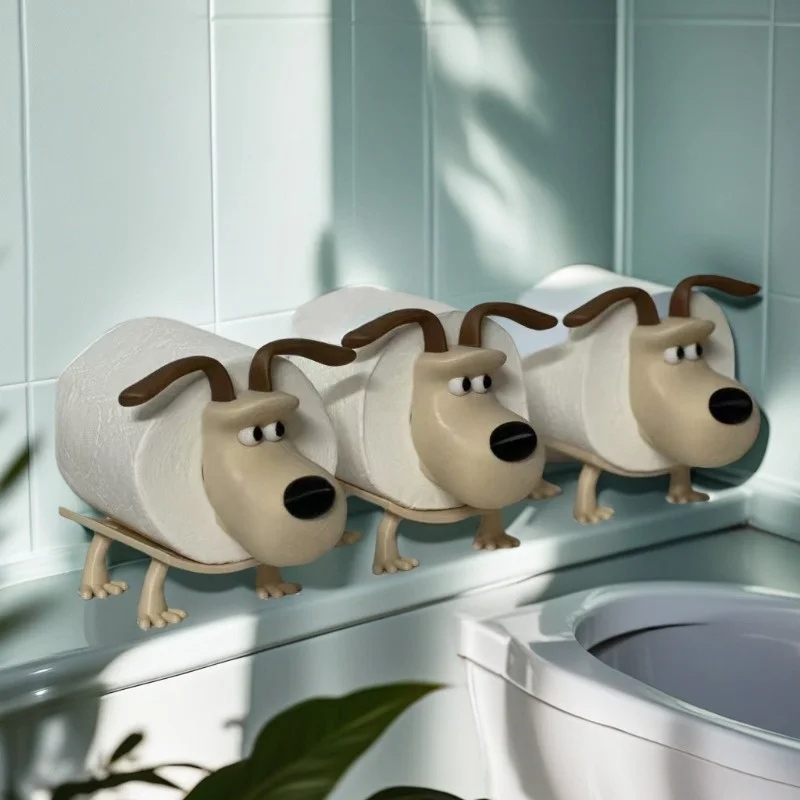 Bathroom Home Improvement - Fun Dog Toilet Paper Holder Home