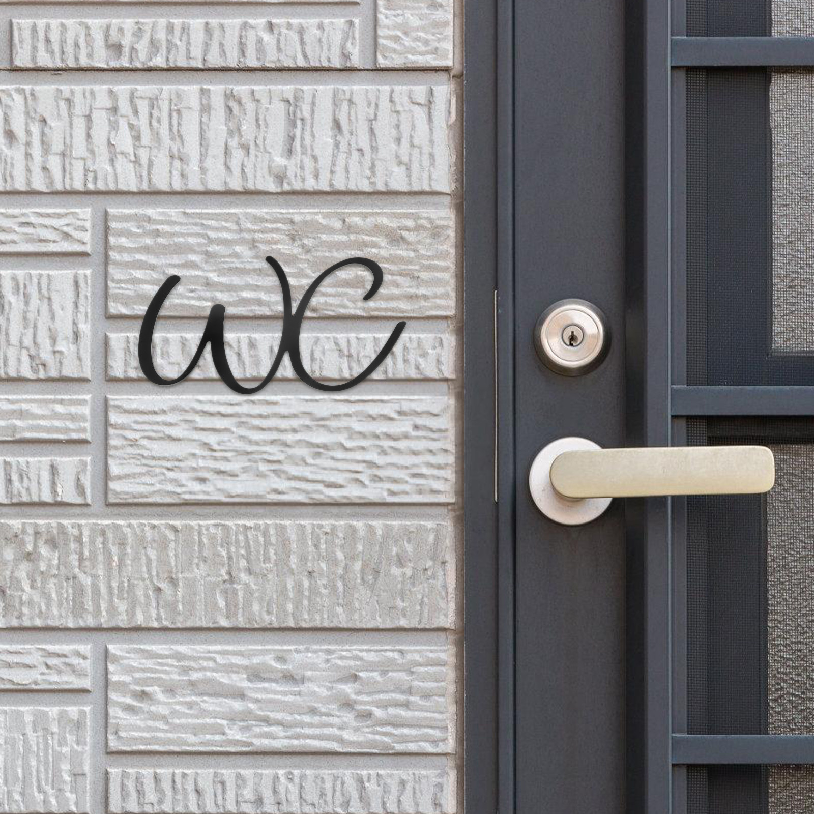 Home Bathroom Sign - Bathroom Sign Toilet Door Iron Material