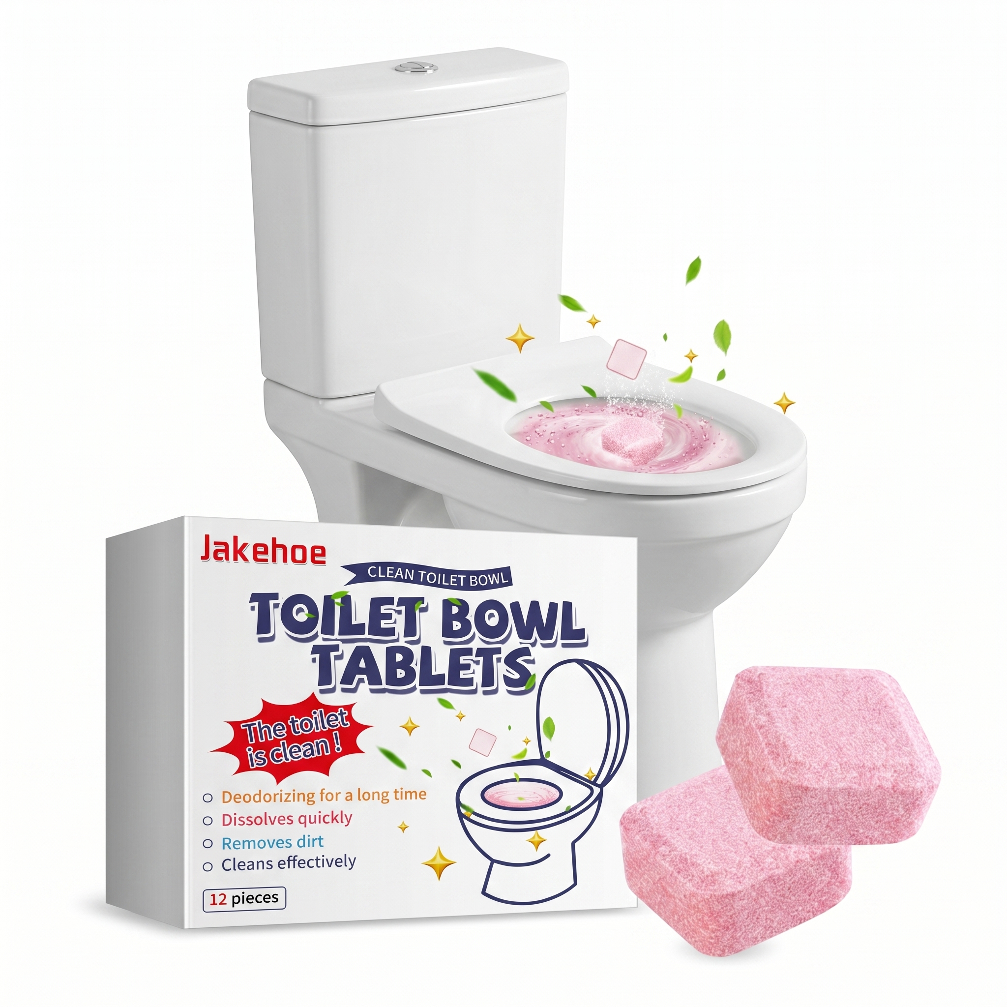 Home Bathroom Urinal - 12pcs Toilet Cleaning Tablet Removes Urine