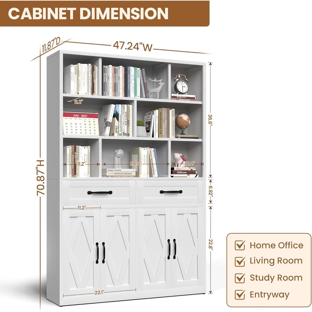 Sturdy Metal Tall Bookcase wit - مراجعة Home & Bathroom Building Products Pte Ltd وسعره