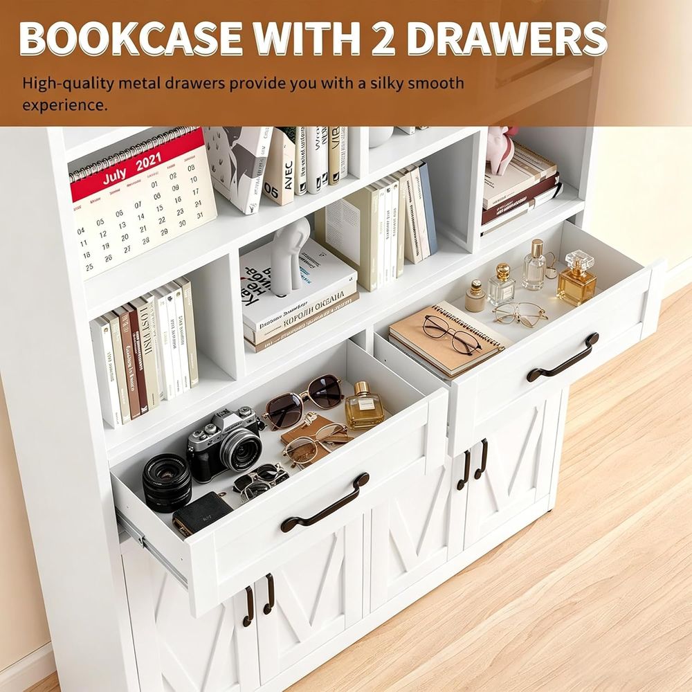 Sturdy Metal Tall Bookcase wit - مراجعة Home & Bathroom Building Products Pte Ltd وسعره