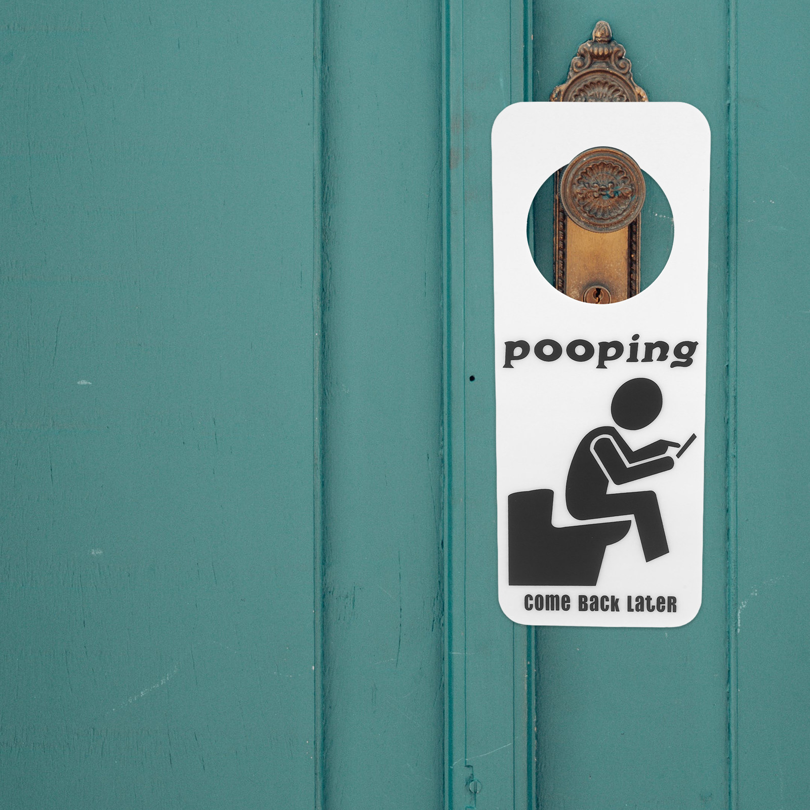 Toilet Occupied Door Sign Funn - مراجعة Home Bathroom Occupied Sign وسعره