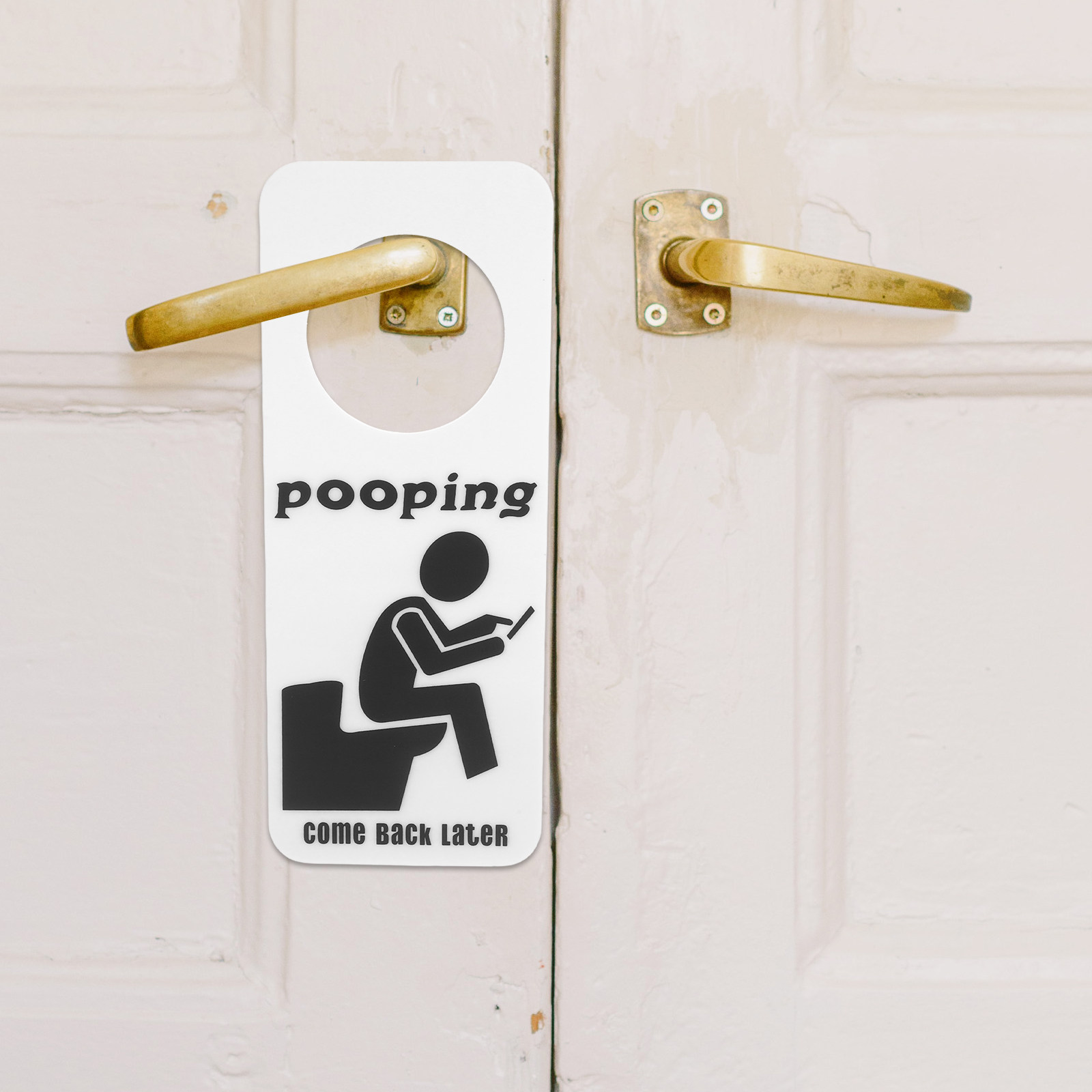 Toilet Occupied Door Sign Funn - مراجعة Home Bathroom Occupied Sign وسعره