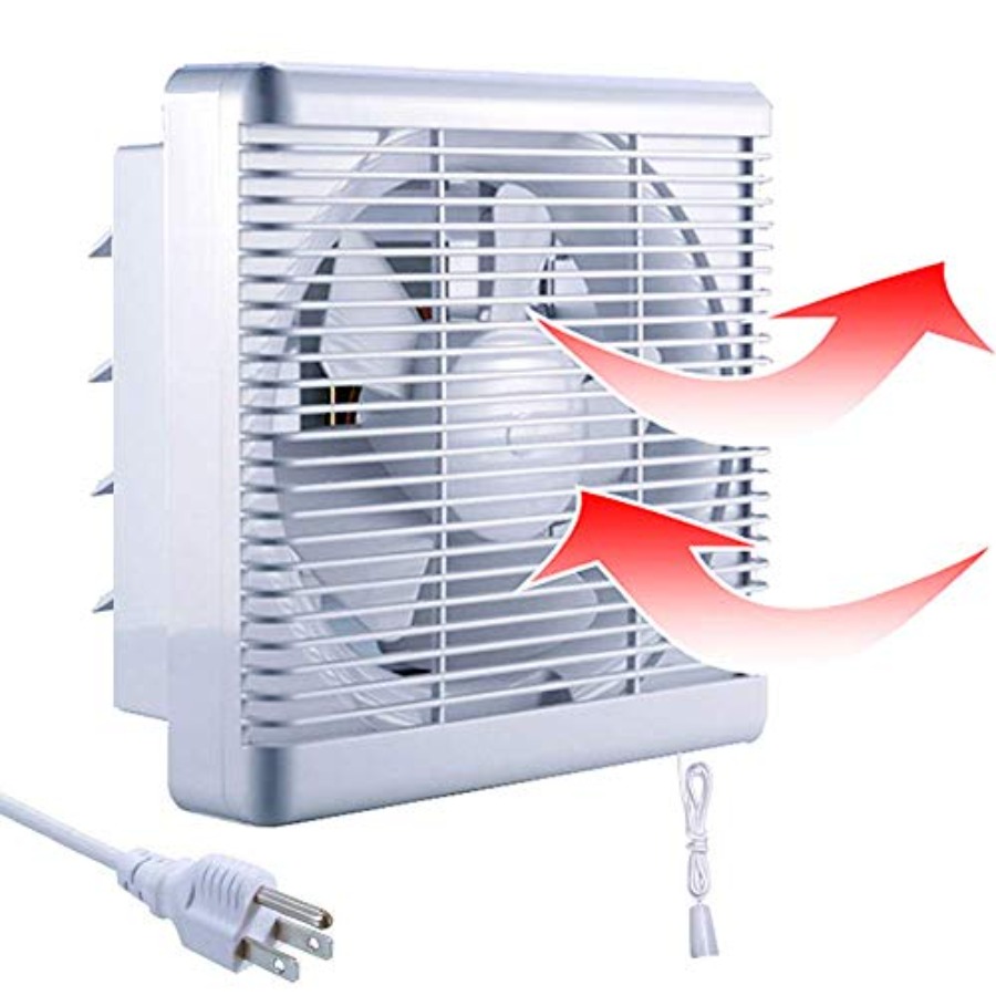 8 Window Shutter Exhaust Fan x - مراجعة Home Bathroom Extractor Fan وسعره