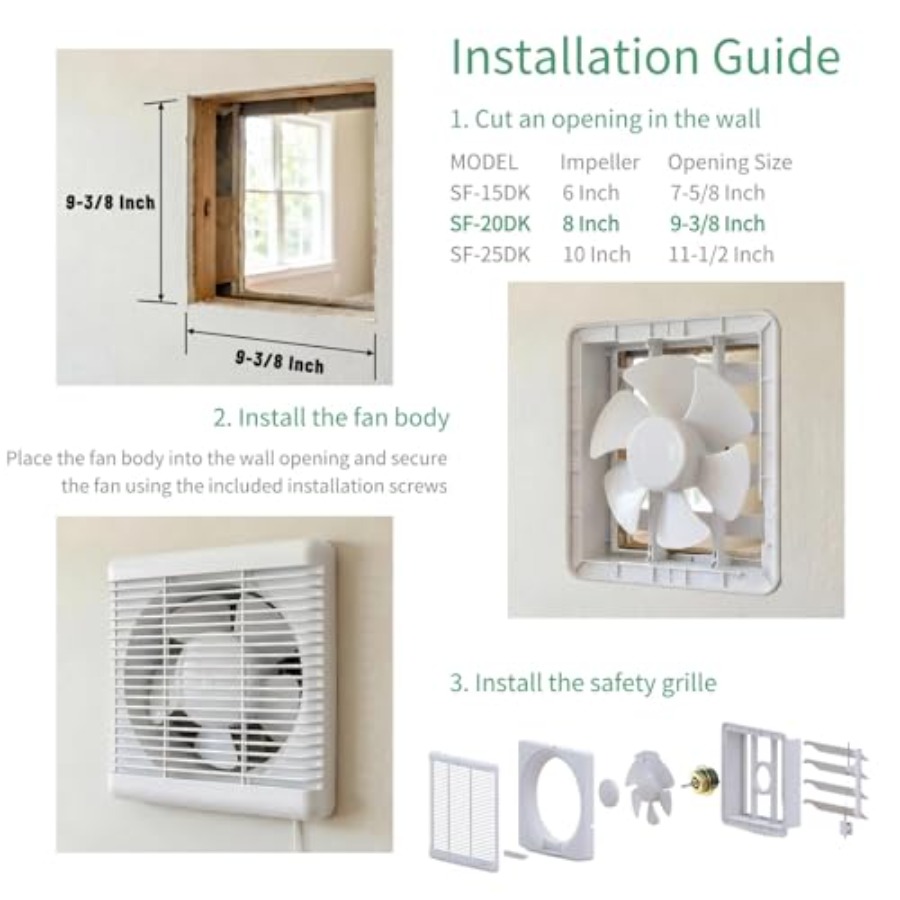 8 Window Shutter Exhaust Fan x - مراجعة Home Bathroom Extractor Fan وسعره