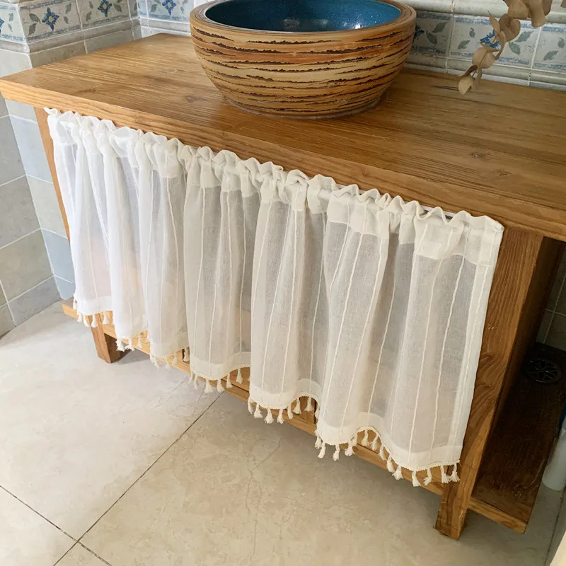 Cabinet Short Sheer Curtains,  - مراجعة Japan Bathroom.Home وسعره