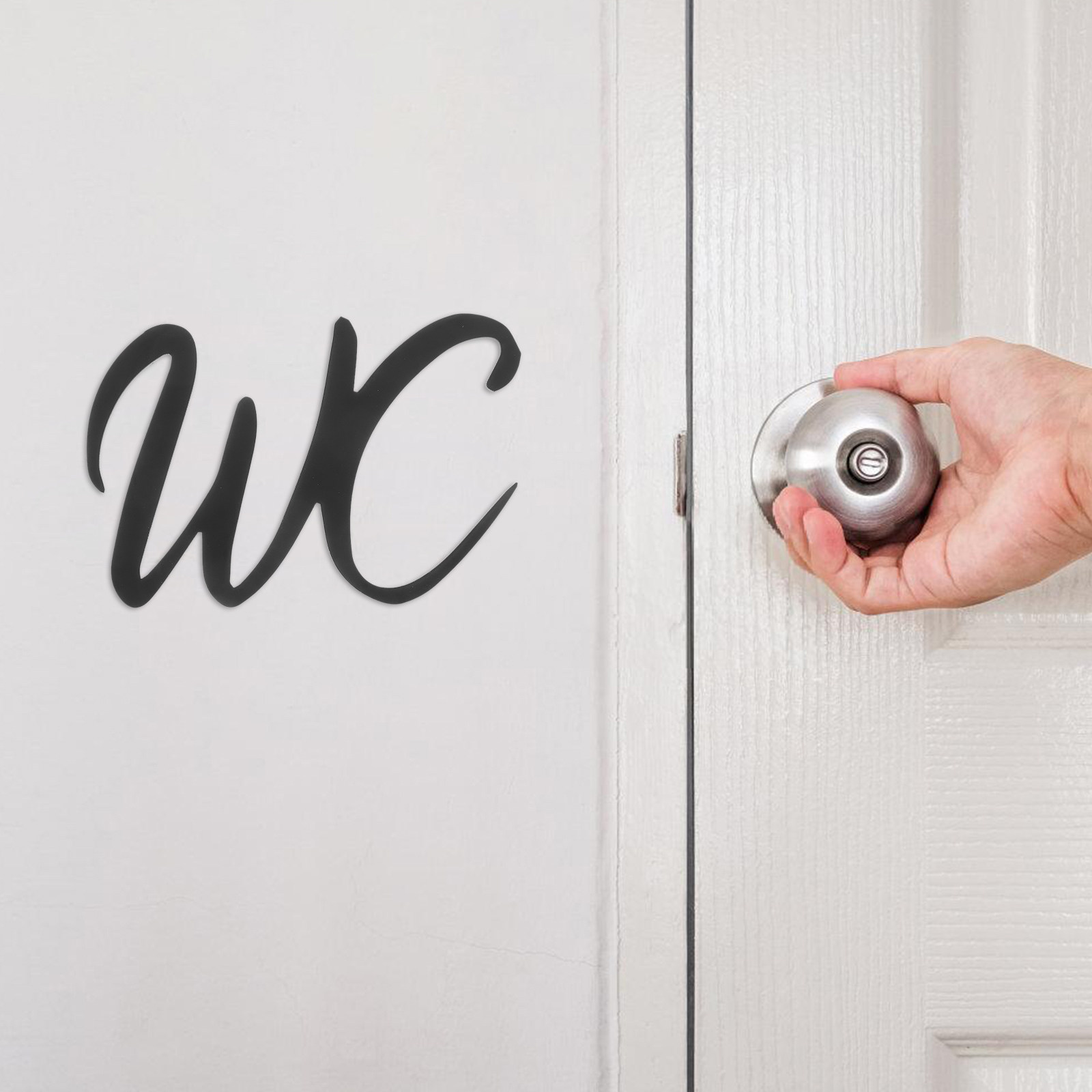 Self-Adhesive Bathroom Sign To - مراجعة Home Bathroom Sign وسعره
