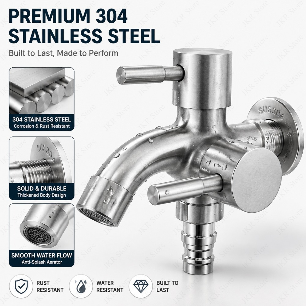 Multi-Function Dual Outlet Fau - مراجعة Home Outlet Bathroom وسعره