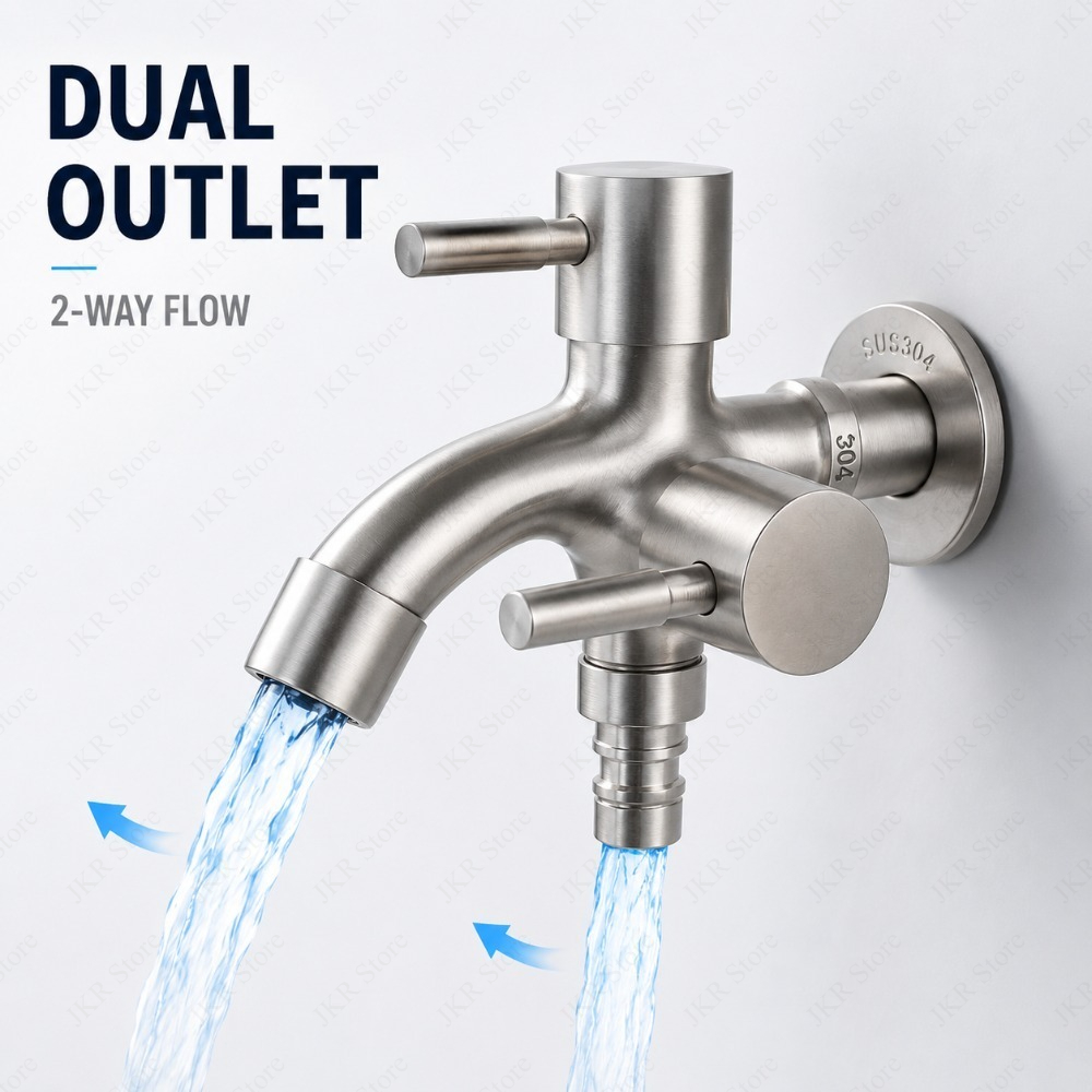Multi-Function Dual Outlet Fau - مراجعة Home Outlet Bathroom وسعره