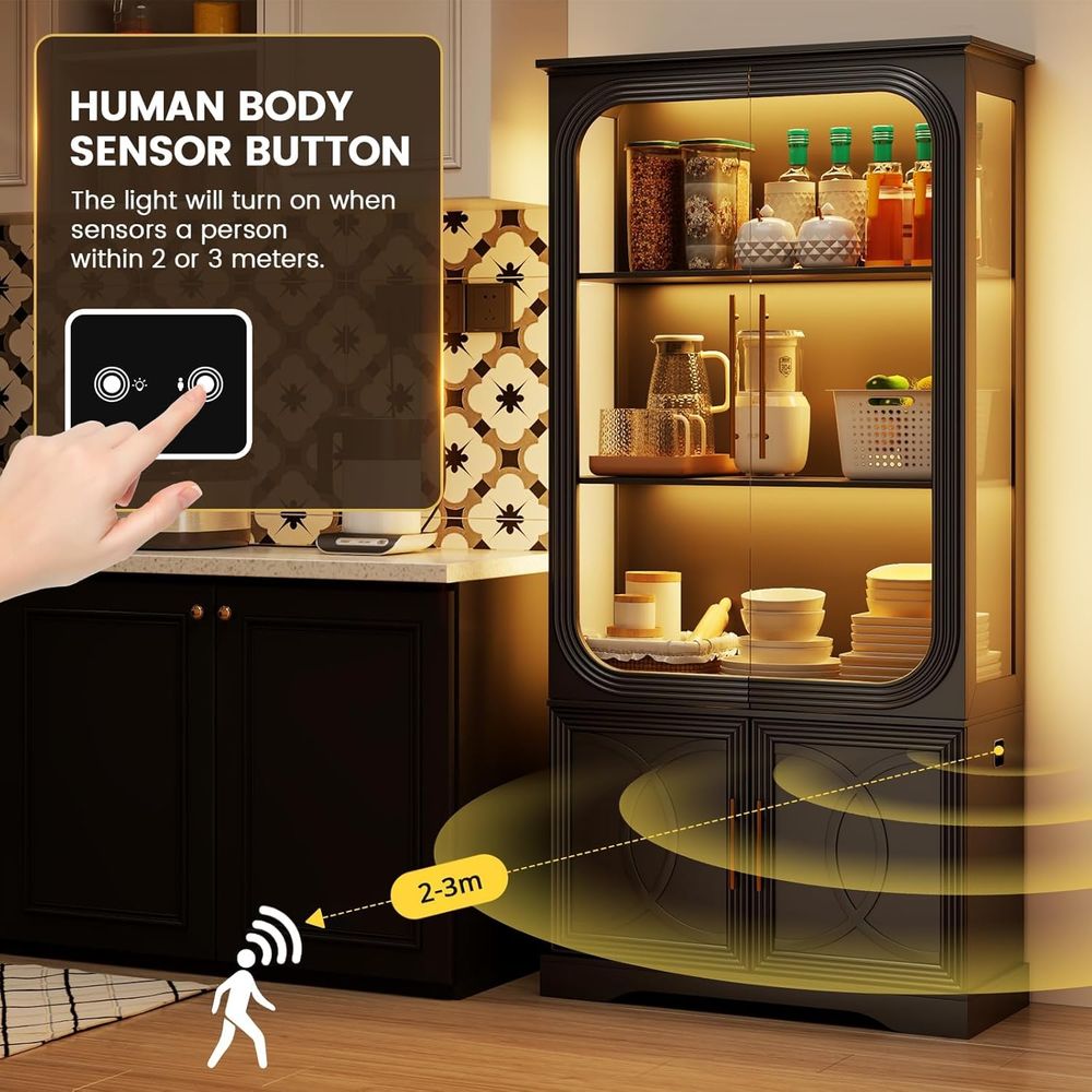 69 Tall Glass Display Cabinet  - مراجعة Home & Bathroom Building Products Pte Ltd وسعره