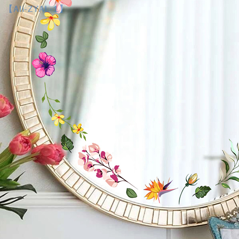 【ZYAL-1】Floral Mirror Stickers - مراجعة Jet Home Bathroom Mirrors وسعره