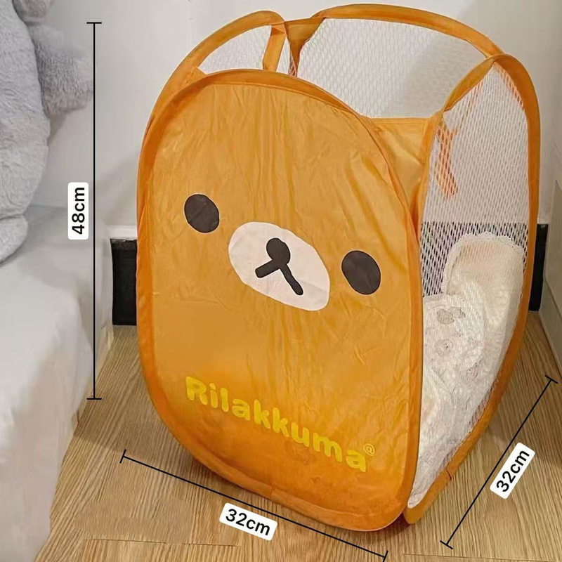 Rilakkuma Laundry Hamper Folda - مراجعة Japan Bathroom.Home وسعره