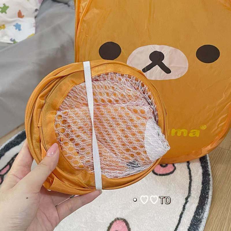 Rilakkuma Laundry Hamper Folda - مراجعة Japan Bathroom.Home وسعره