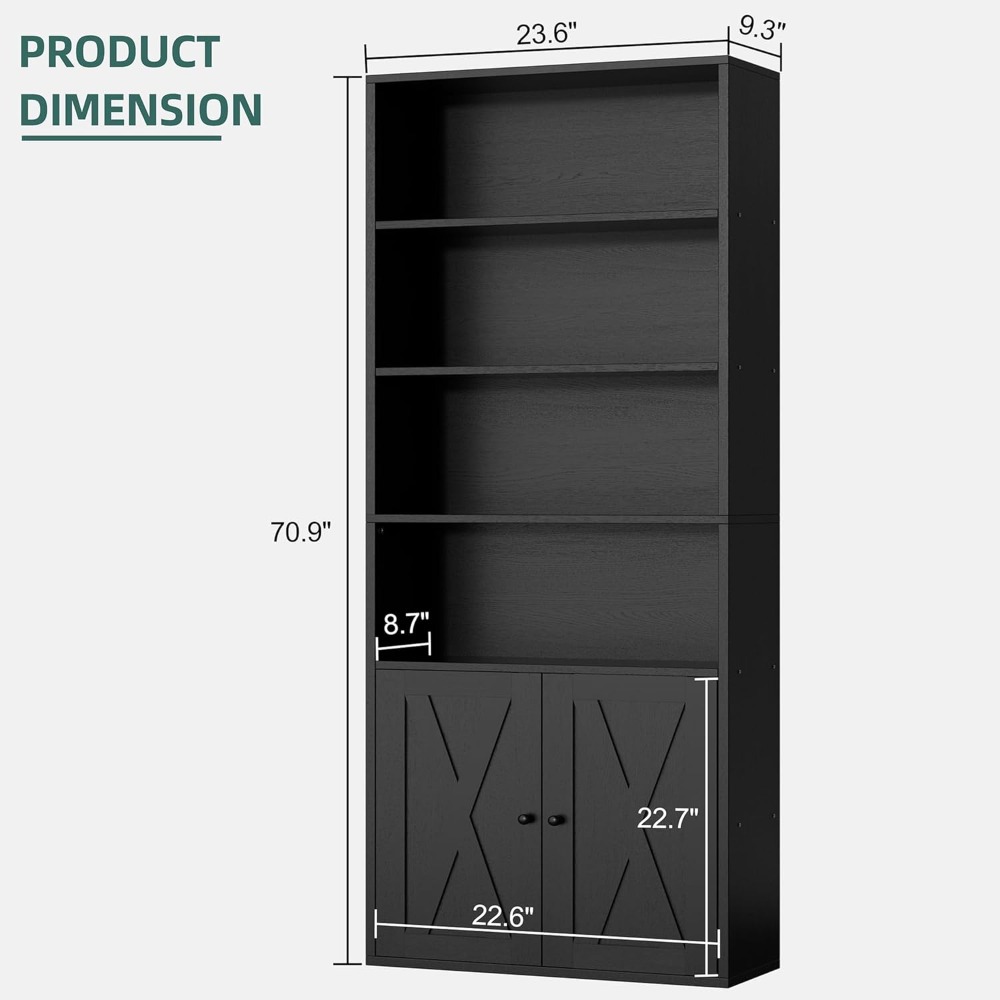 Industrial Bookshelf with Door - مراجعة Home & Bathroom Building Products Pte Ltd وسعره