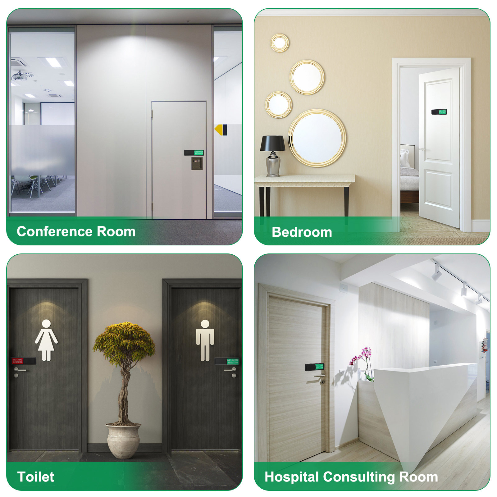 2Pcs Do Not Disturb Door Signs - مراجعة Home Bathroom Occupied Sign وسعره