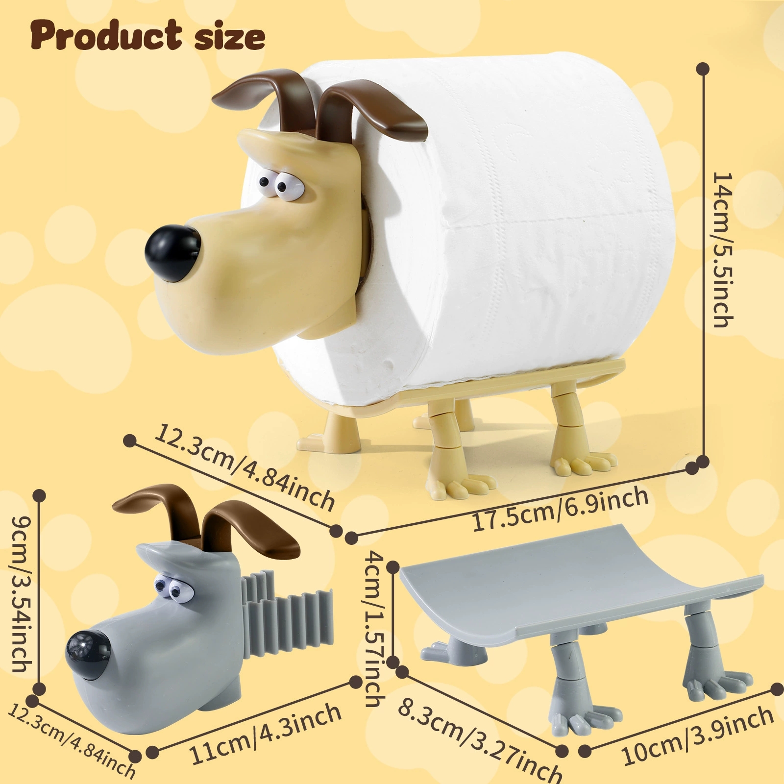 Fun Dog Toilet Paper Holder Ho - مراجعة Bathroom Home Improvement وسعره