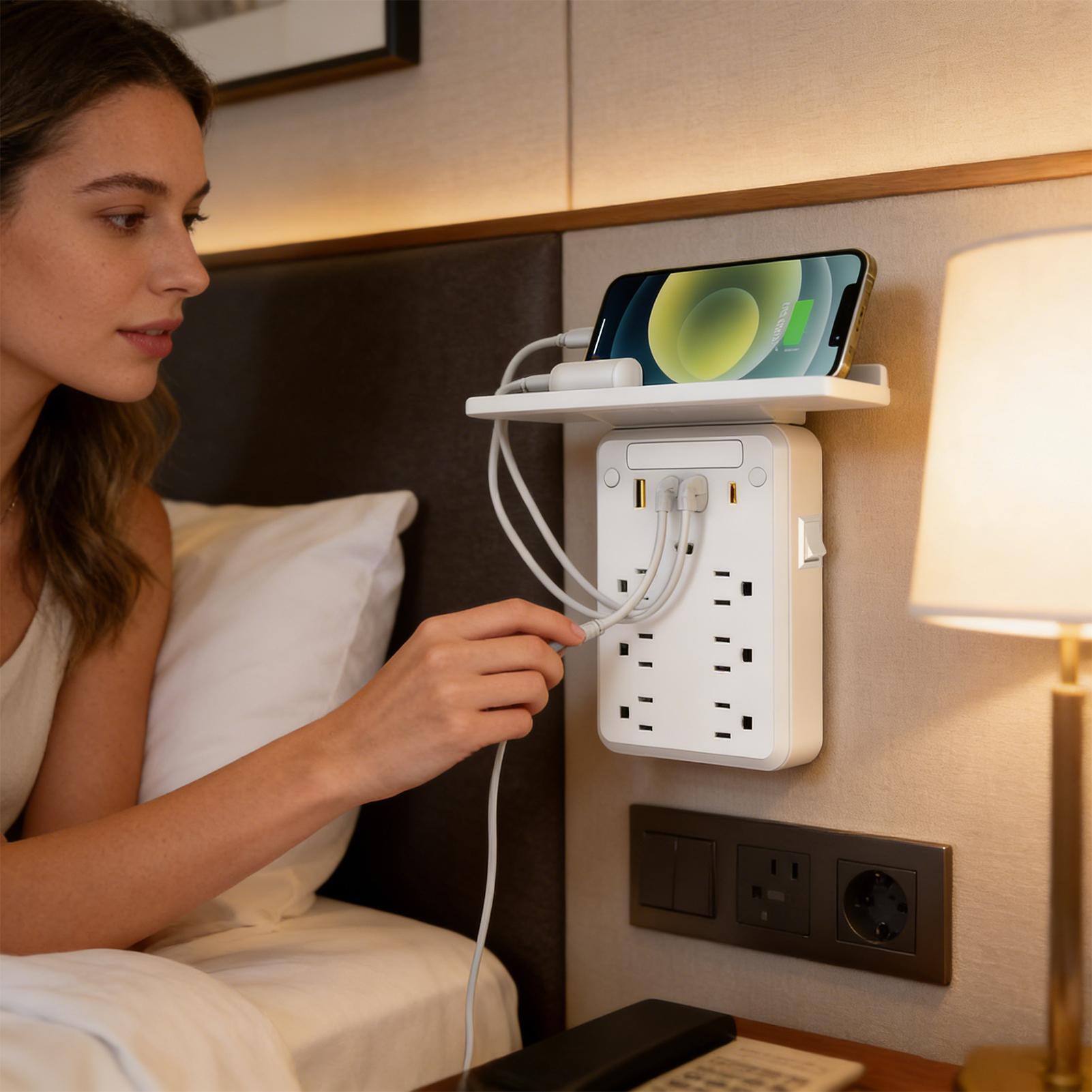 Smart Plug Plug Expander Charg - مراجعة Home Outlet Bathroom وسعره