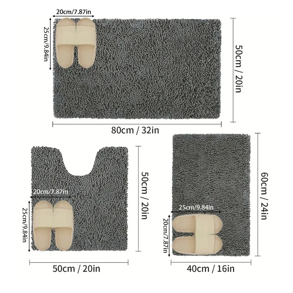 3PCS/set Absorbent Mat for Bat - مراجعة Japan Bathroom.Home وسعره