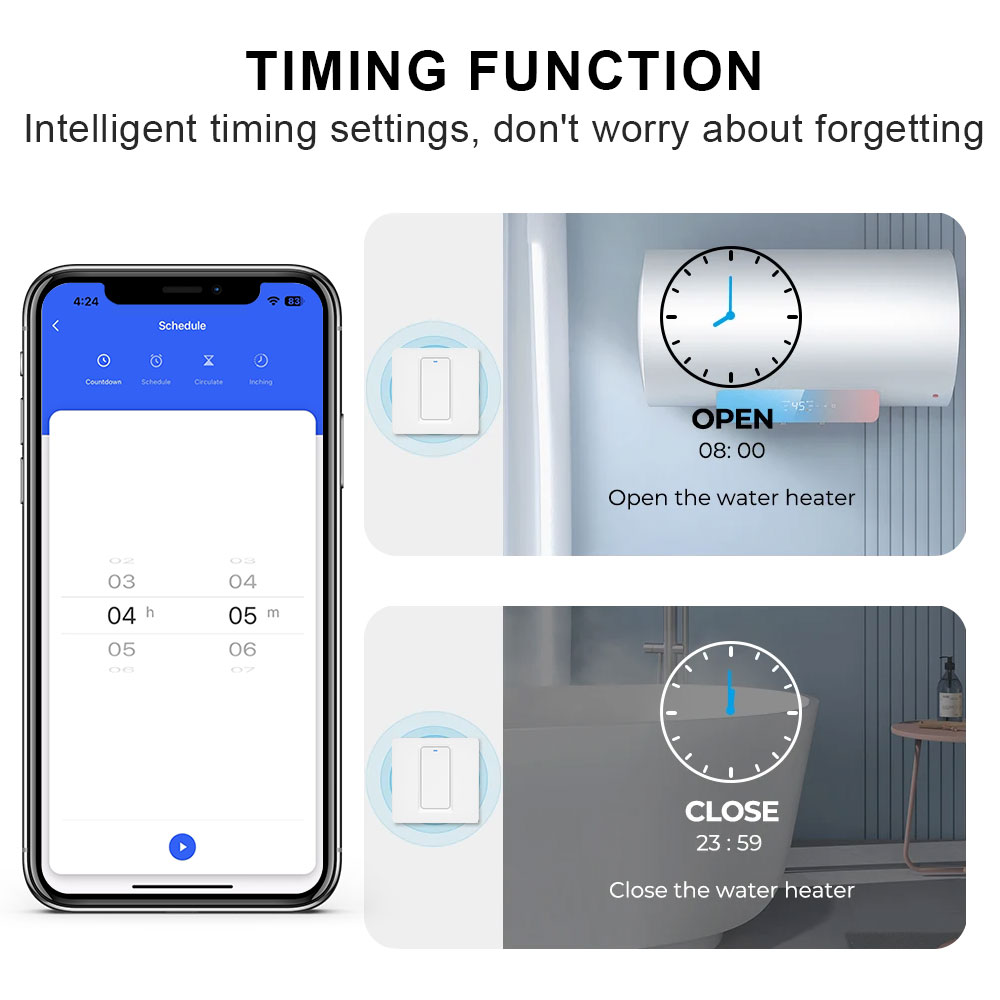 Smart Water Heater Switch/WiFi - مراجعة Bathroom Home Improvement وسعره