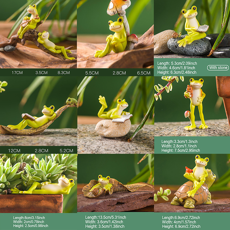 Resin Funny Frog Figurines For - مراجعة Bathroom Home Improvement وسعره
