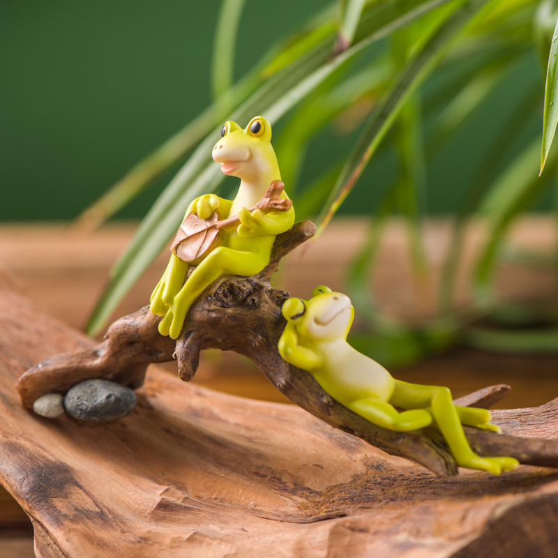 Resin Funny Frog Figurines For - مراجعة Bathroom Home Improvement وسعره