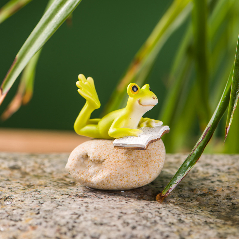 Resin Funny Frog Figurines For - مراجعة Bathroom Home Improvement وسعره