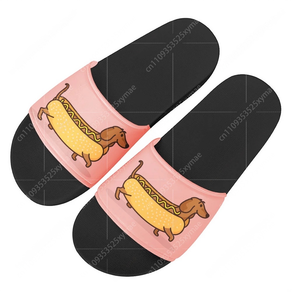 Cute Cartoon Sausage Dog Slipp - مراجعة Home Outdoor Bathroom وسعره