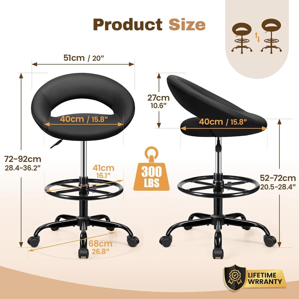 Adjustable Swivel Bar Stools w - مراجعة Home & Bathroom Building Products Pte Ltd وسعره