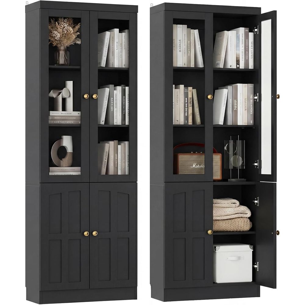 80 Tall Glass Door Bookcase wi - مراجعة Home & Bathroom Building Products Pte Ltd وسعره