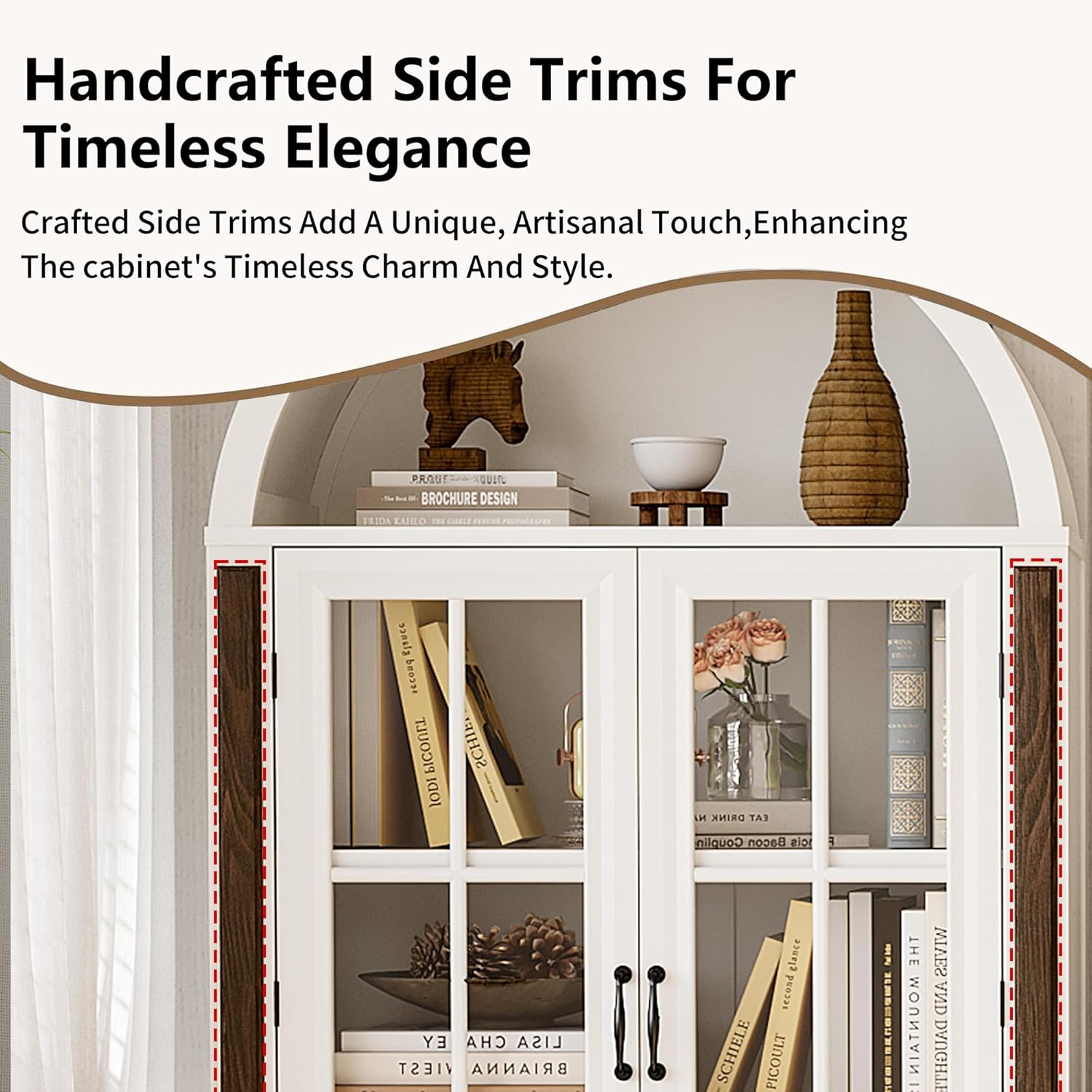 71” Handcrafted Arched Bookcas - مراجعة Home & Bathroom Building Products Pte Ltd وسعره