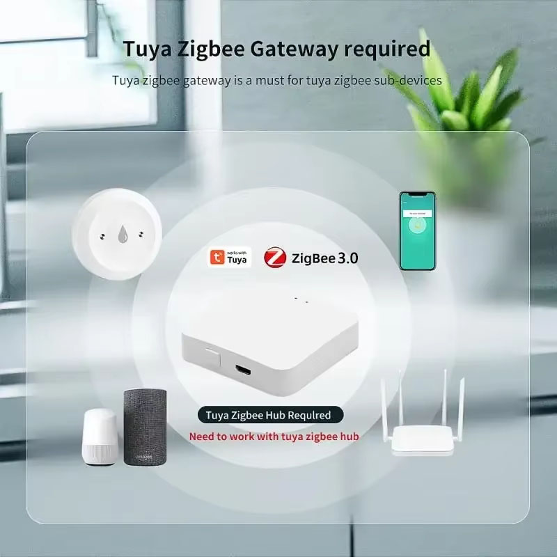 Tuya ZigBee 3.0 Water Leak Det - مراجعة Bathroom Home Improvement وسعره