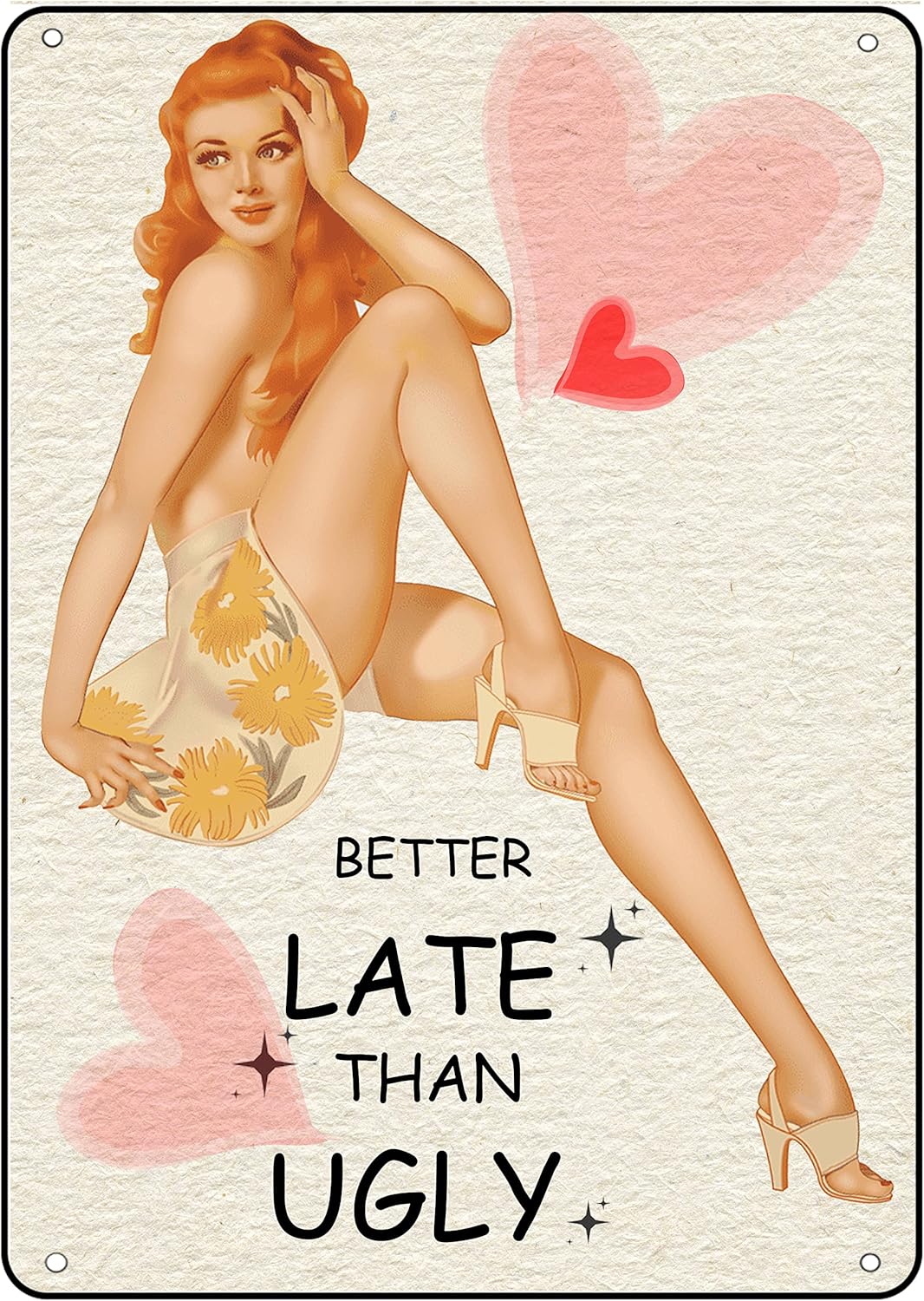 Bathroom Home Pin Up Girl Meta - مراجعة Home Bathroom Sign وسعره