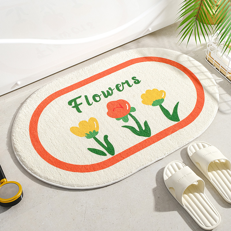 Small Fresh Floor Mats Soft Fl - مراجعة Japan Bathroom.Home وسعره