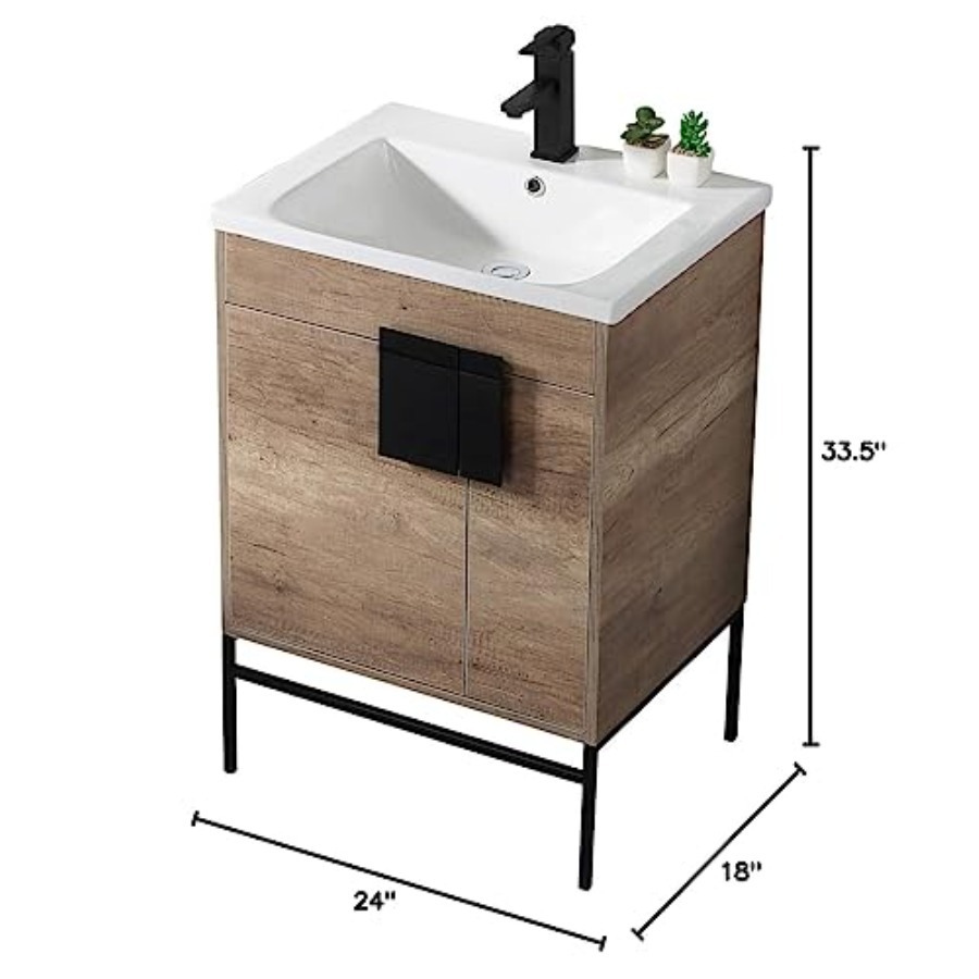 24 Inch Bathroom Vanity with S - مراجعة Home Hardware Bathroom Vanity وسعره