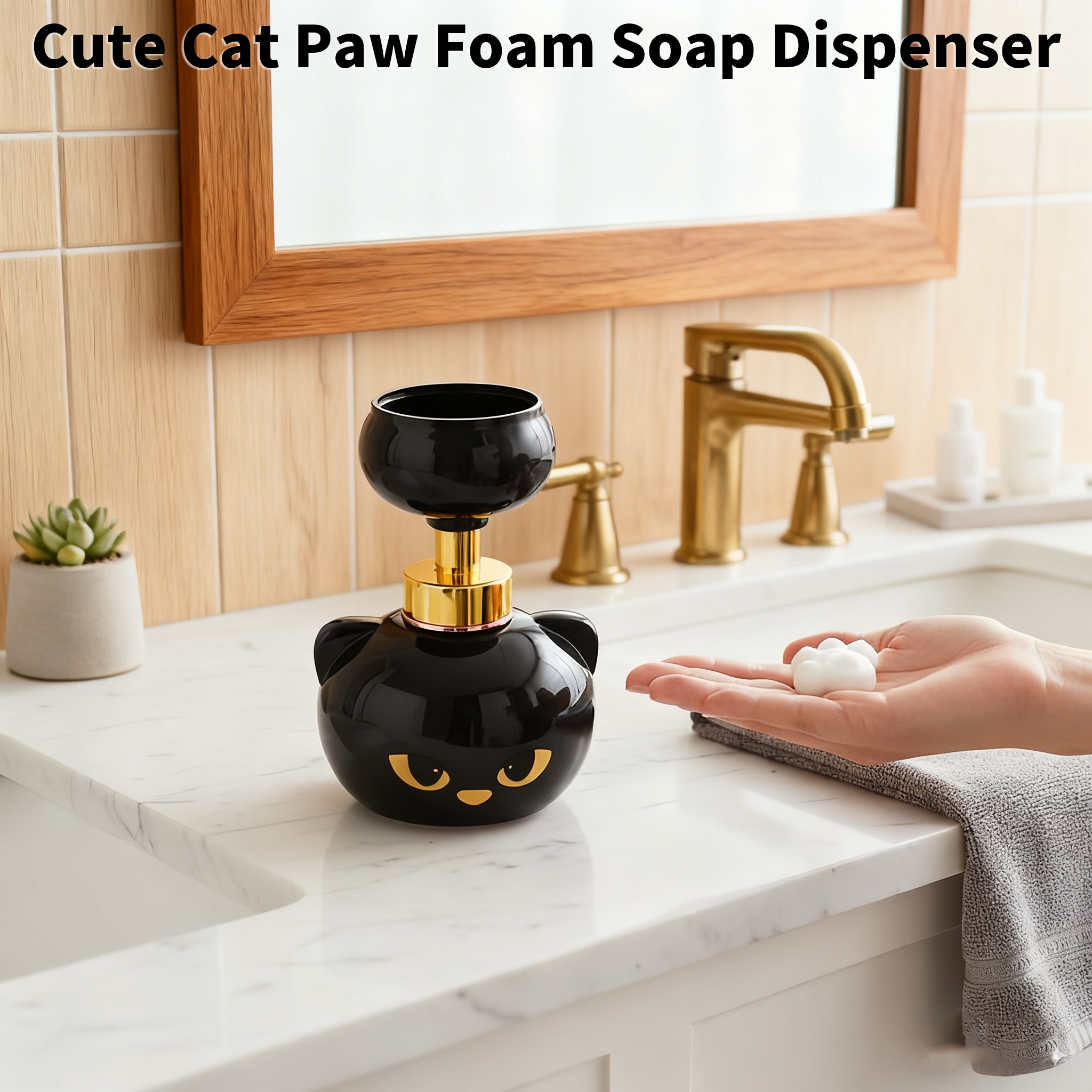 Cute cat paw flower foam soap  - مراجعة Bathroom Home Improvement وسعره