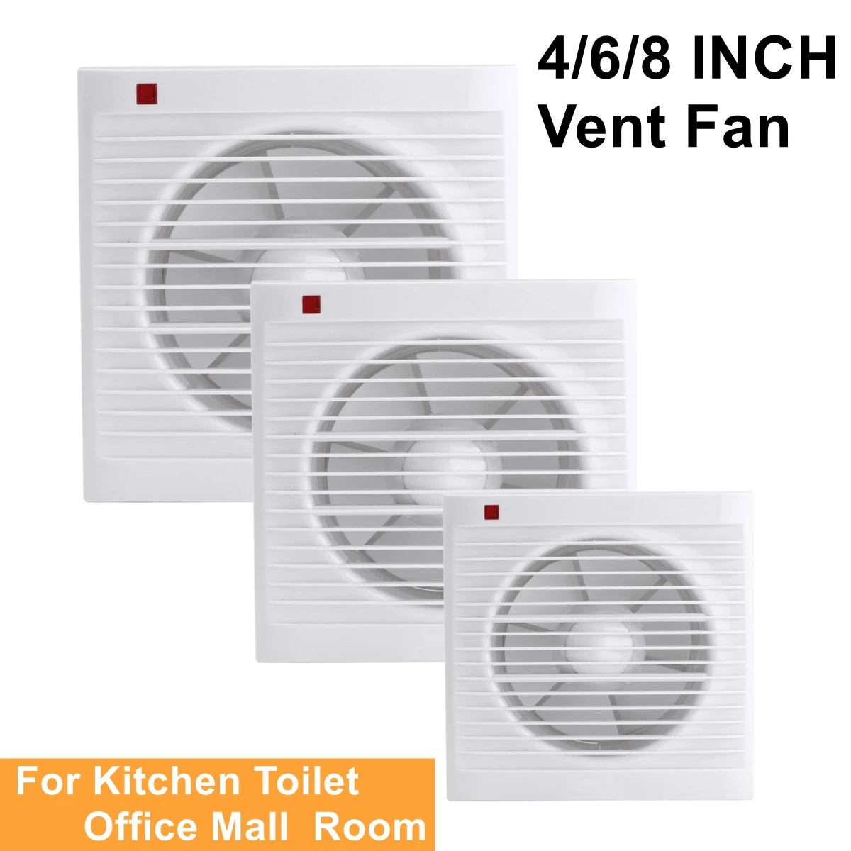 4 Inch 6 Inch 8 Inch 220V Mute - مراجعة Home Bathroom Extractor Fan وسعره