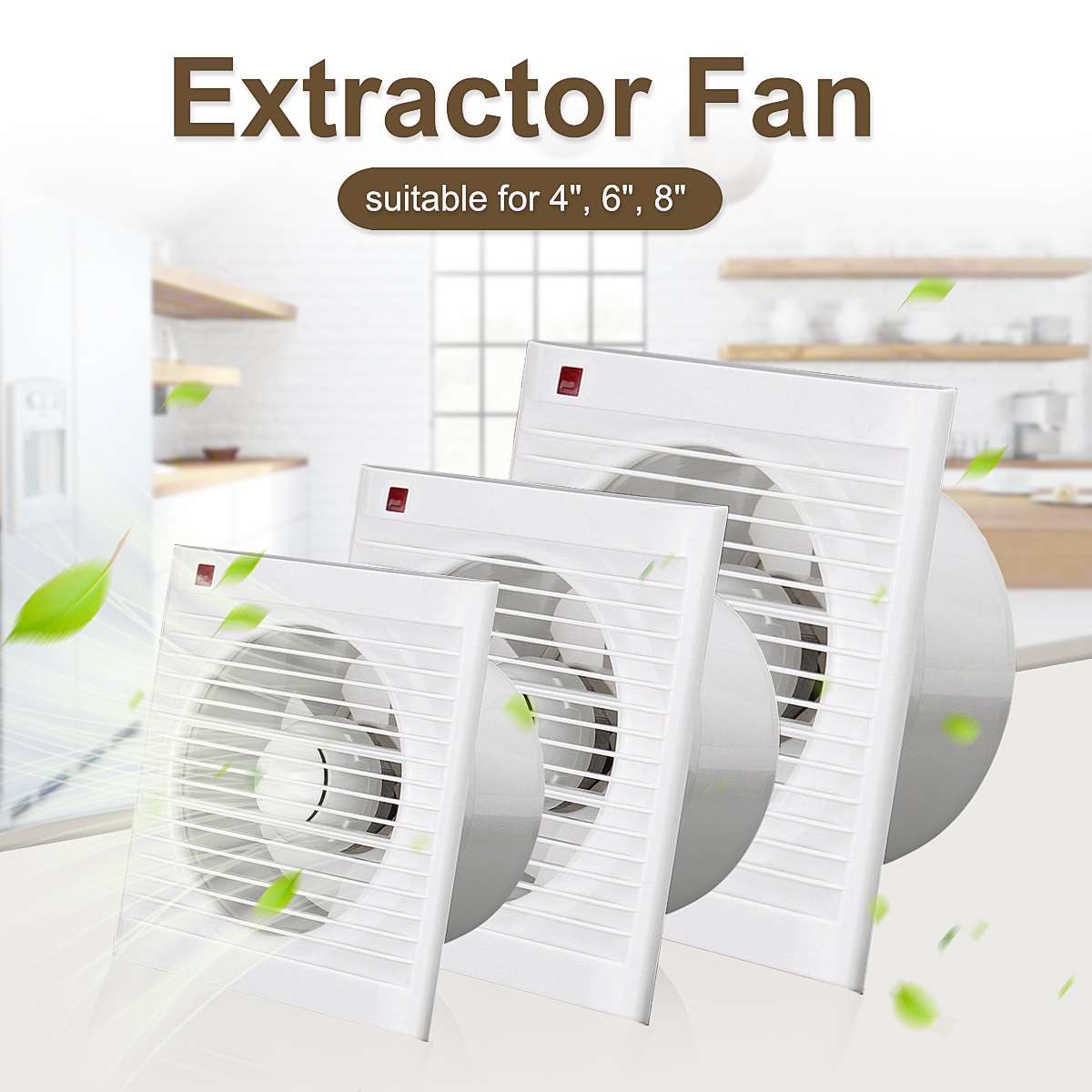 4 Inch 6 Inch 8 Inch 220V Mute - مراجعة Home Bathroom Extractor Fan وسعره