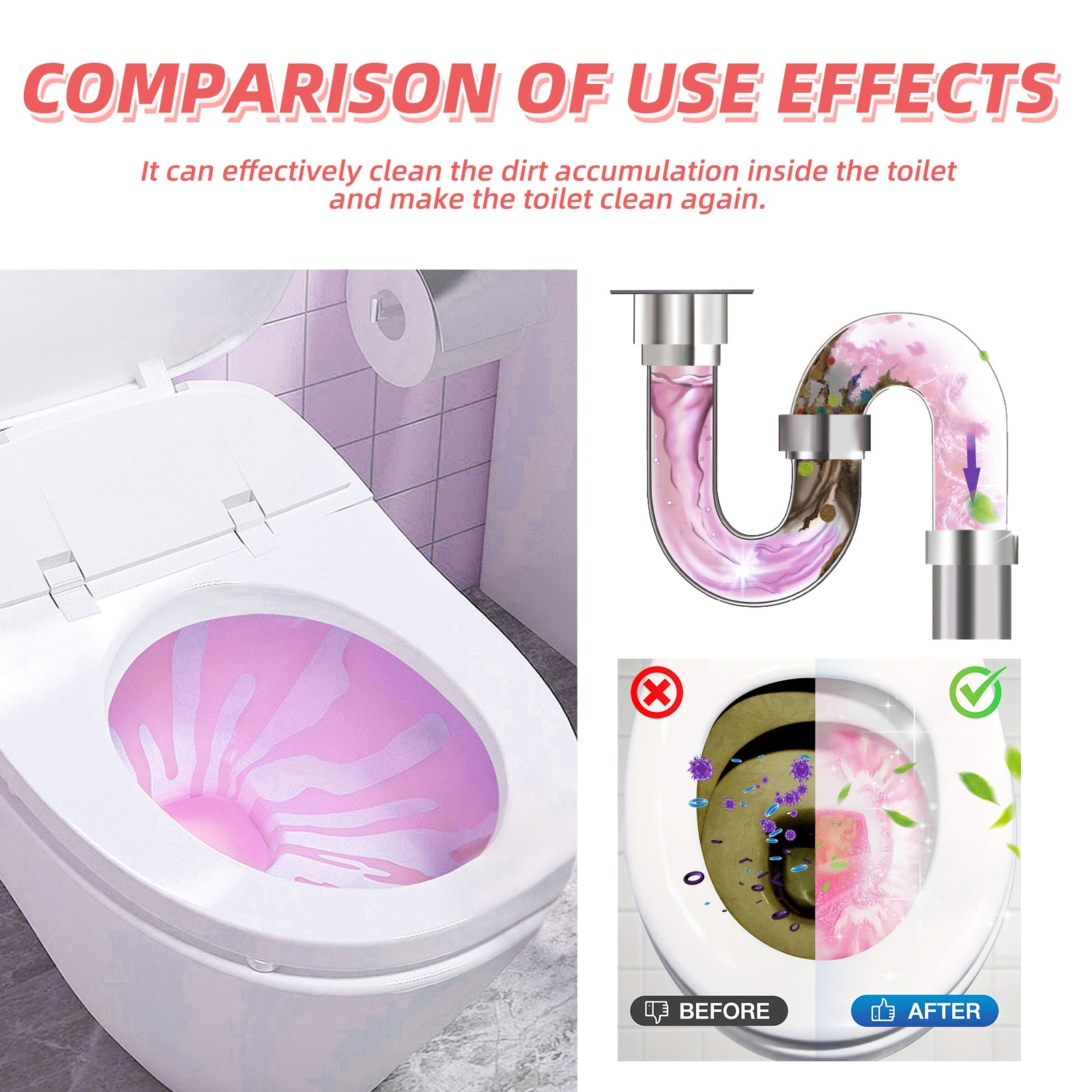 12pcs Toilet Cleaning Tablet R - مراجعة Home Bathroom Urinal وسعره